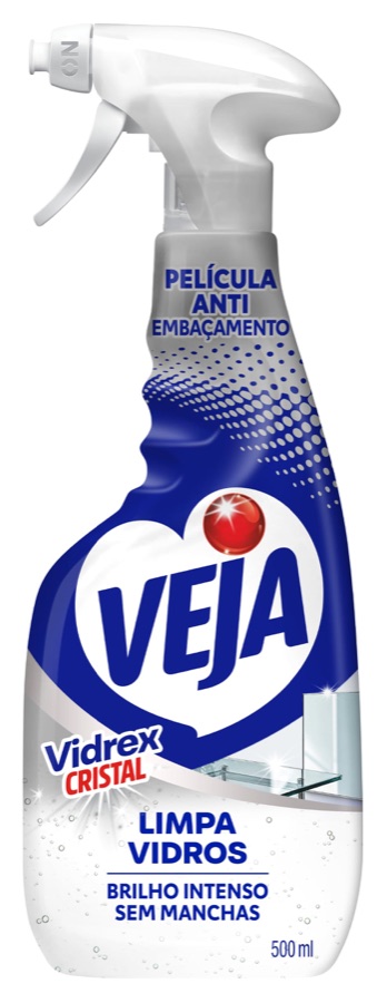 Limpa Vidros Spray Veja Vidrex Cristal 500ml