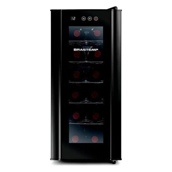 Adega De Vinhos Brastemp Para 12 Garrafas Com Painel Touch Bzc12be Preto