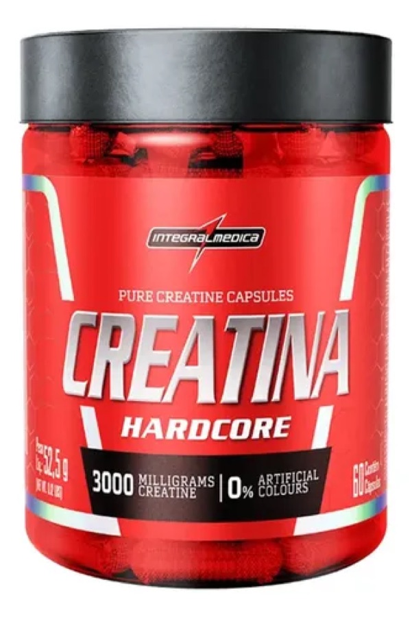Creatina 100% Pura 60 Cápsulas Integralmédica Sem Sabor