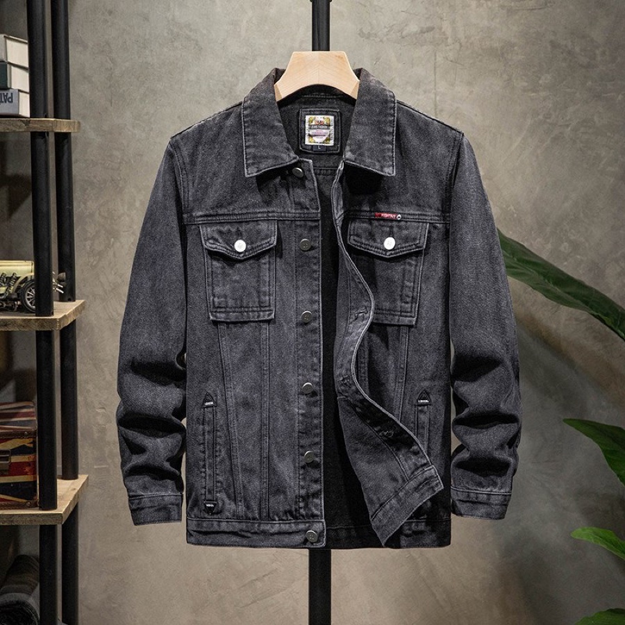 Jaqueta Jeans Masculina Estilo Coreano