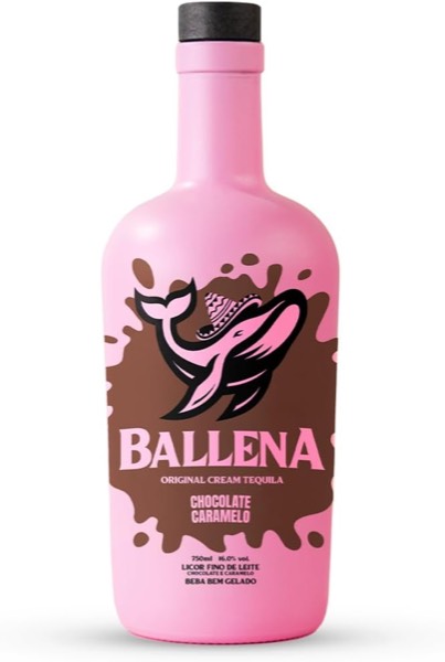 Licor Ballena chocolate e caramelo 750ml