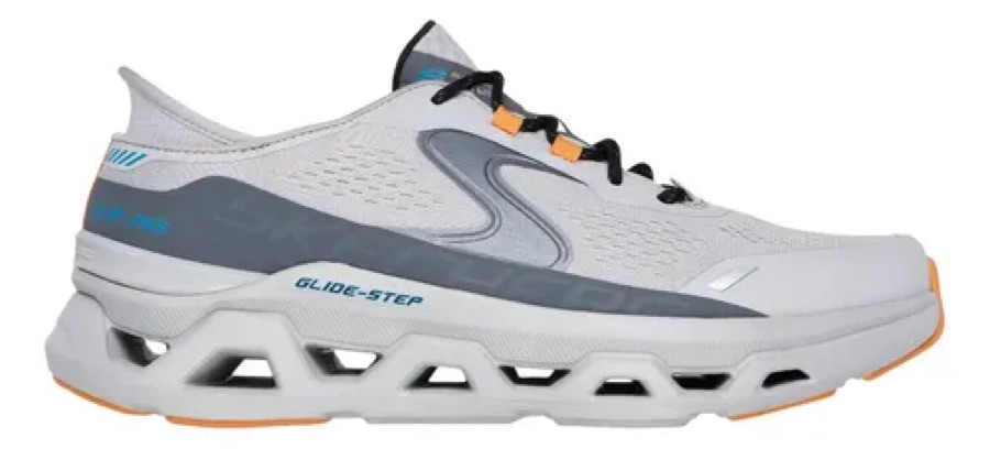 Tênis Masculino Glide Altus Slipin Skechers Cinza Escuro / Cinza Liso 40 Br