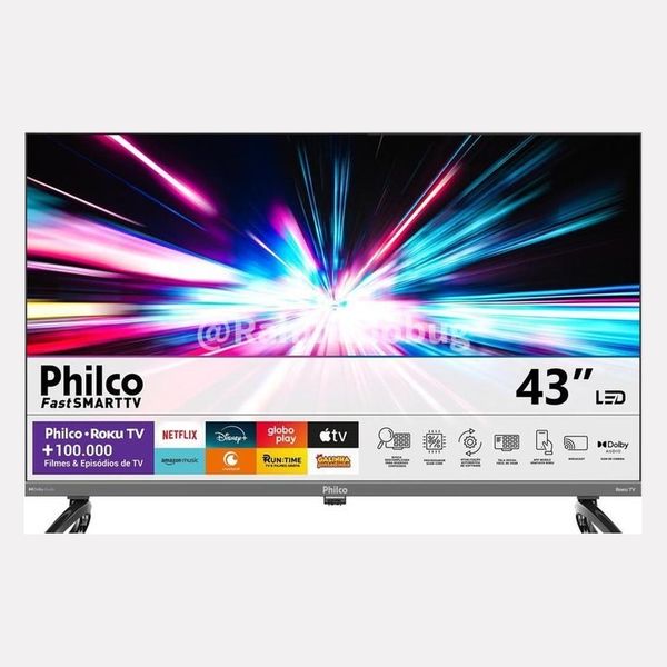 Smart TV 43" Philco QLED HDR10 Roku TV P43KRB