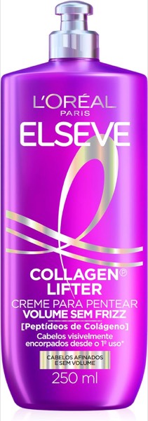 L'Oréal Paris Elseve Colágeno Lifter Creme para Pentear Leave-In, 250ml