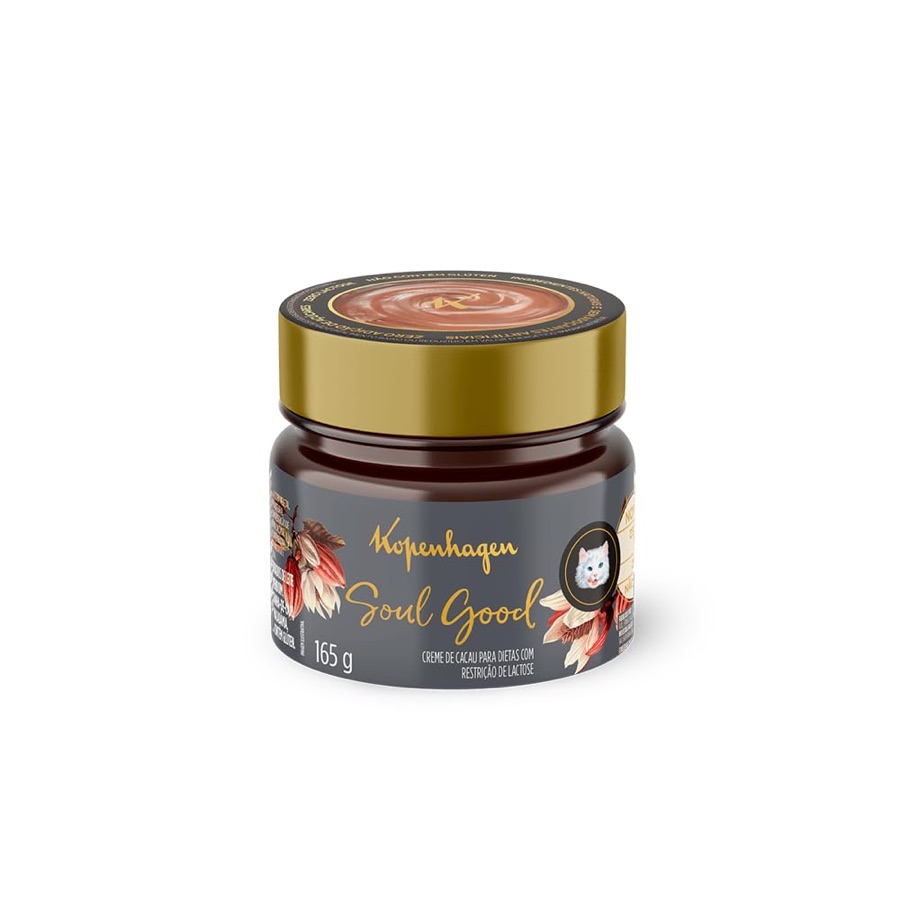 Chocolate Kopenhagen Creme De Língua De Gato Soul Good Spreads 165G