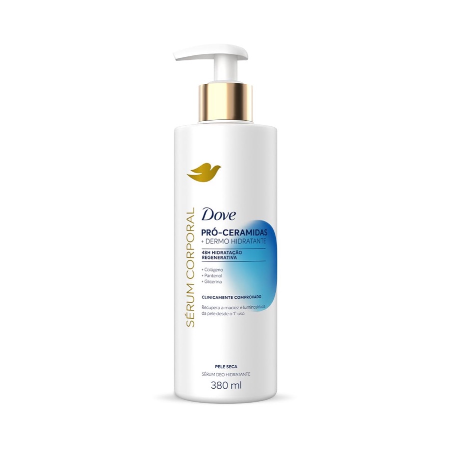 Sérum Hidratante Corporal Com Colágeno Vegano, 48h de Hidratação Regenerativa Dove Pró-Ceramidas Para Pele Seca, Clinicamente Comprovado 380