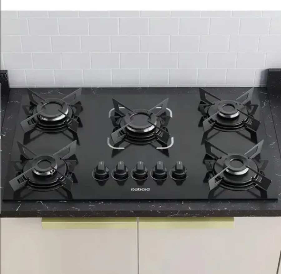 Fogão Cooktop Itatiaia Electra Preto 5 Bocas