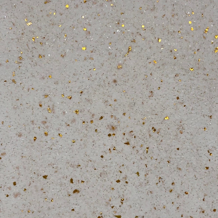 Kit Papel De Parede Líquido Premium Dourado + Espátula