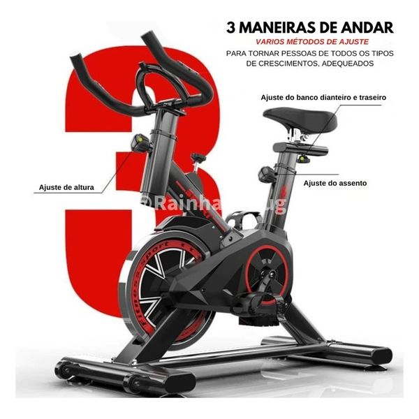 Bicicleta Bike Ergometrica Spinning Academia Fitness Profissional 120kg