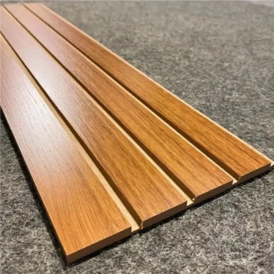 40 Placas Adesivas Painel Madeira Ripada Montável Mdf 45x11 Freijo