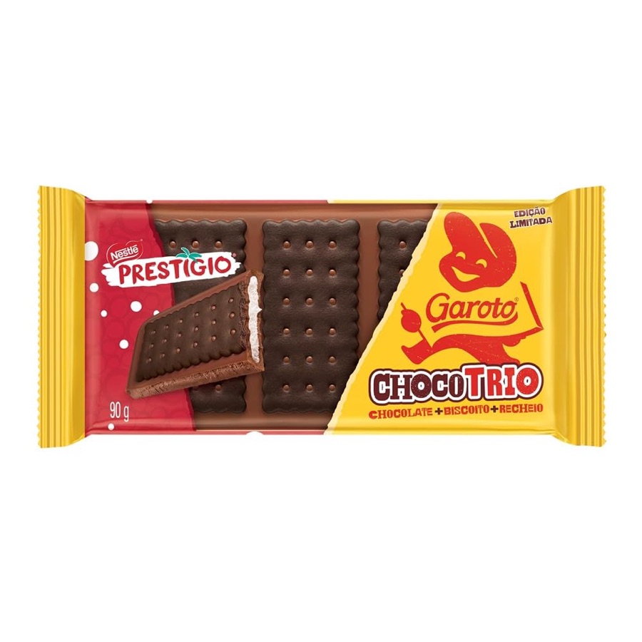 Chocolate ChocoTrio PRESTÍGIO Garoto 90g