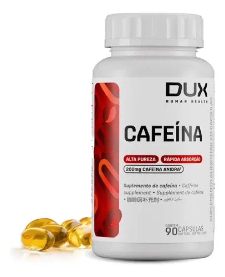 Cafeína Dux Nutrition em cápsula Sem sabor x 100g de 90 un