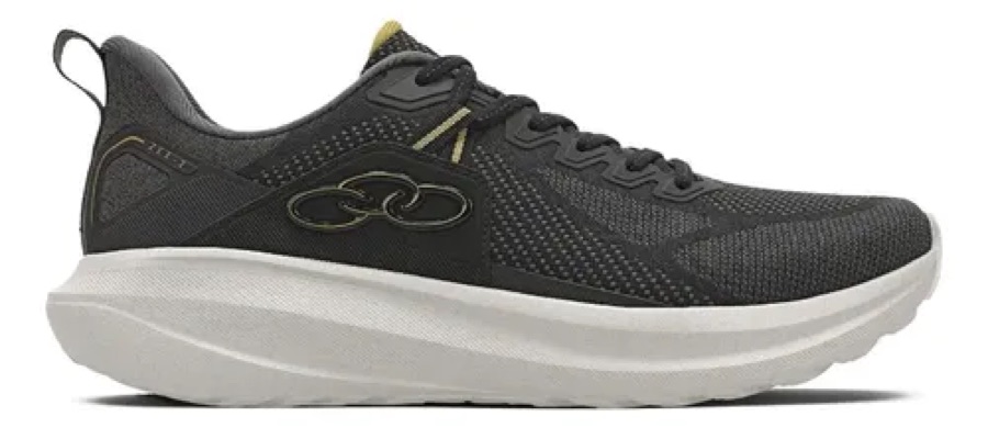 Tênis Masculino Olympikus Zex 2 Preto/chumbo Liso 43 Br