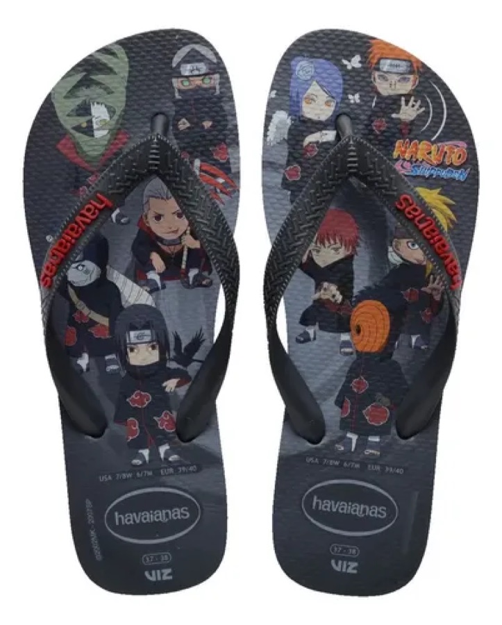 Chinelo Havaianas Naruto Shippuden Original Top Akatsuki