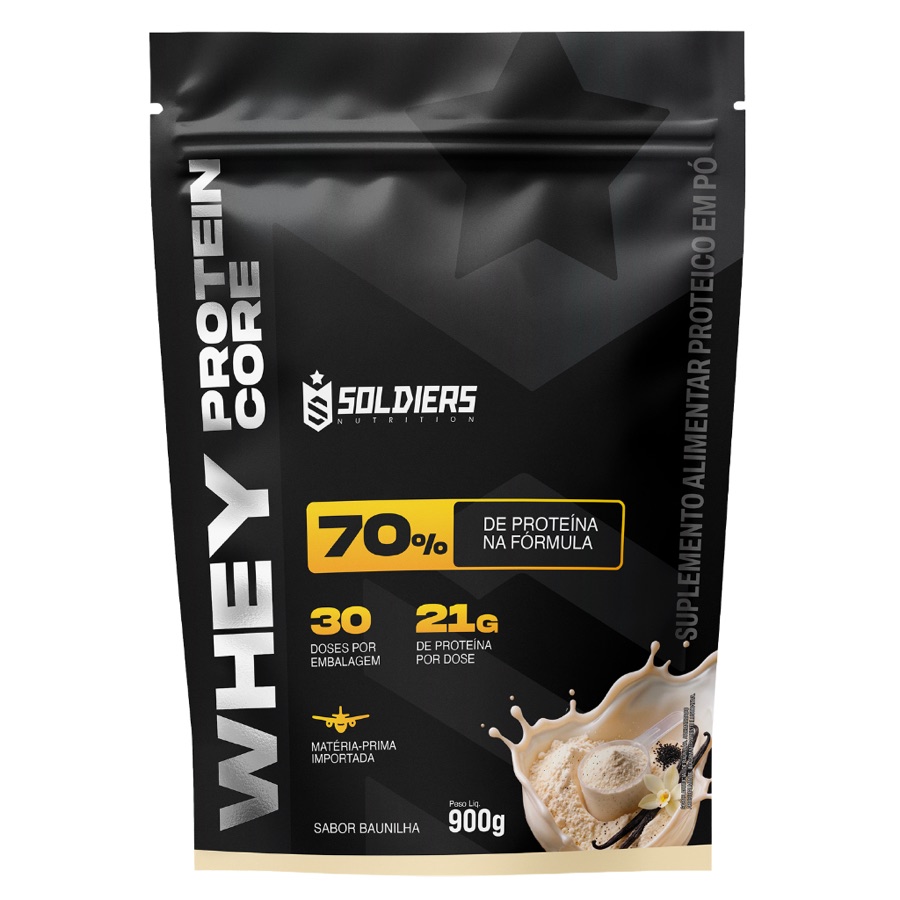 WHEY CORE 70% 900G: PROTEÍNA PURA PARA SEUS MÚSCULOS