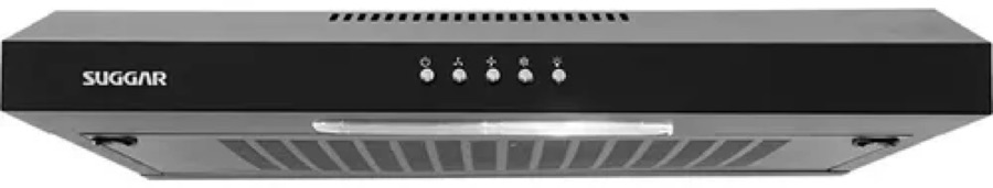 Depurador de Cozinha Suggar Slim com Manta de parede 60cm x 8.5cm x 48cm preto