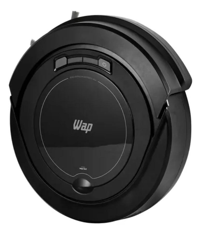 Robô aspirador Robot W90 varre aspira e passa pano 30w Wap cor preto