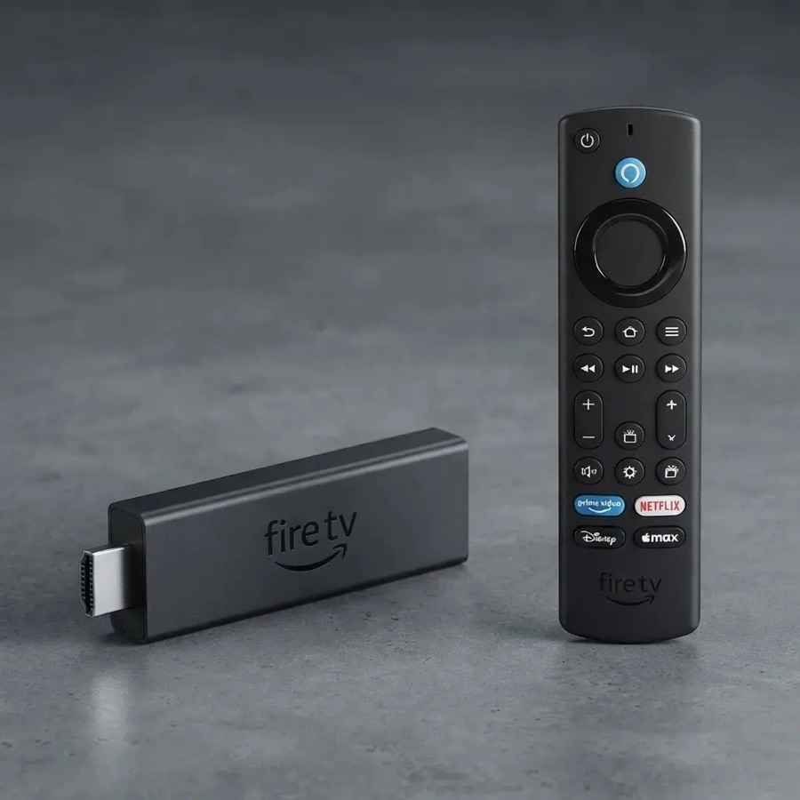 Amazon Fire TV Stick 4K Wi-Fi 6 com Alexa por Voz Preto