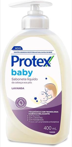 Protex Baby Lavanda Sabonete Líquido Infantil, 400ml