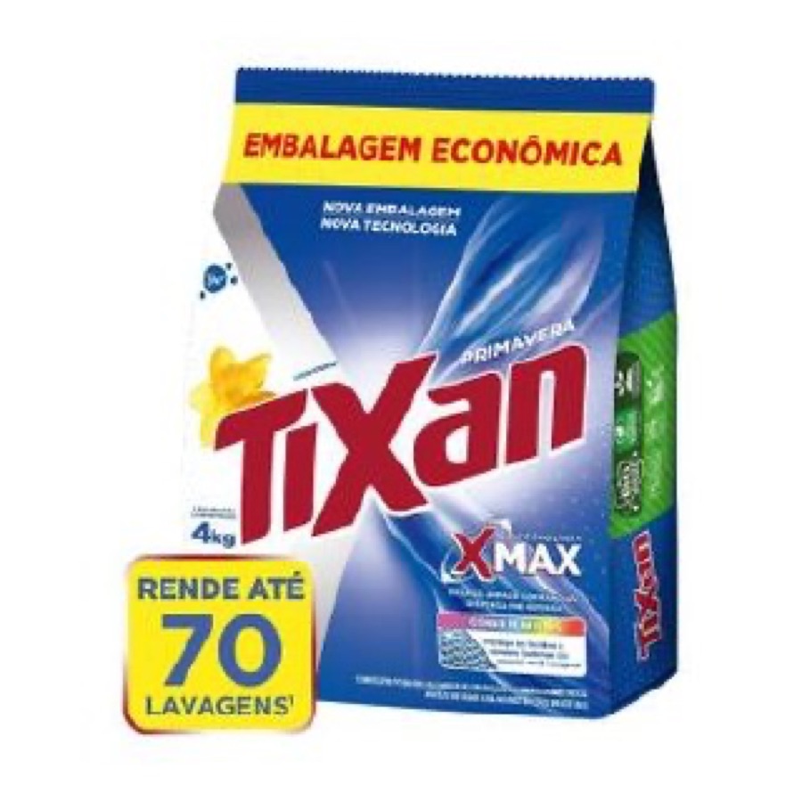 Sabão em Pó Tixan Ypê Primavera Sachê 4kg
