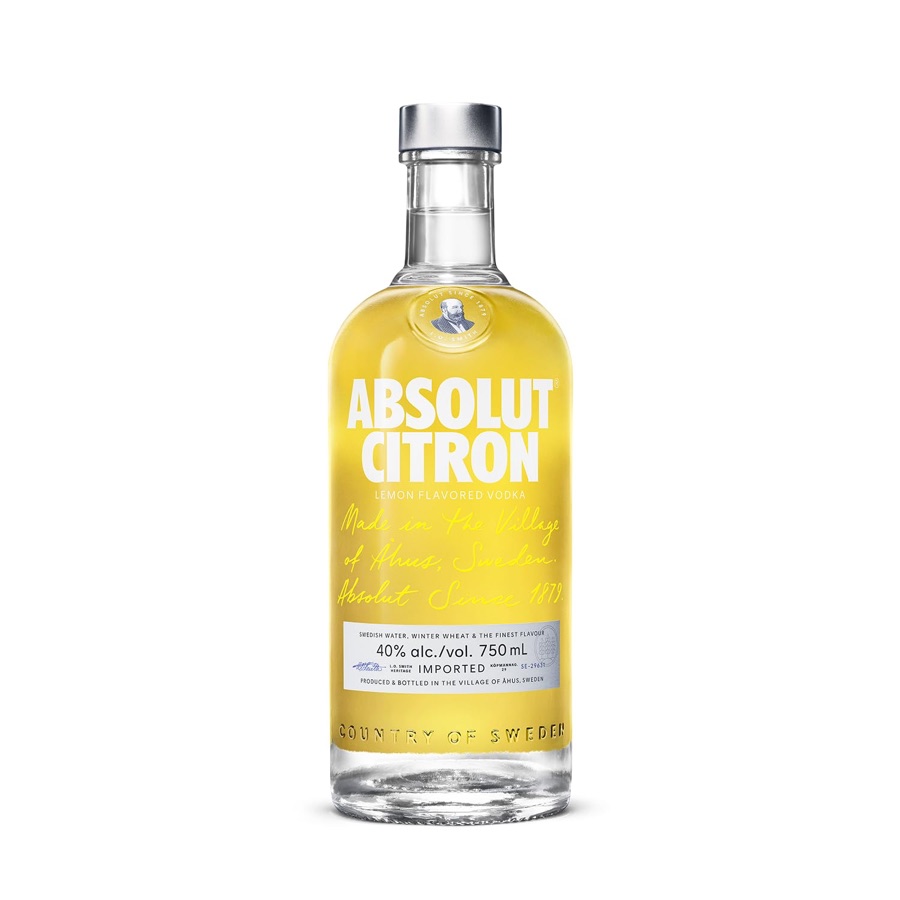 Absolut Vodka Citron Sueca 750ml Absolut Sabor vodka 750 Ml