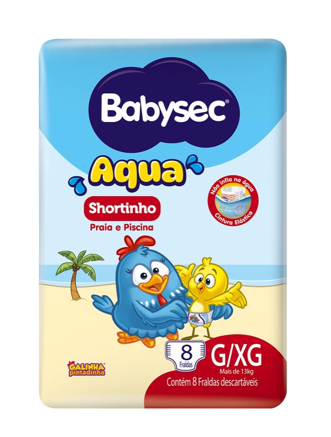 Sof Fralda Babysec Aqua 4X8