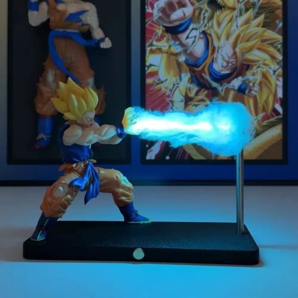 Luminária Noturna Son Goku Kamehameha, Decoração de Mesa, Modelo de Anime, Brinquedo Infantil, Presente de Aniversário - AliExpress