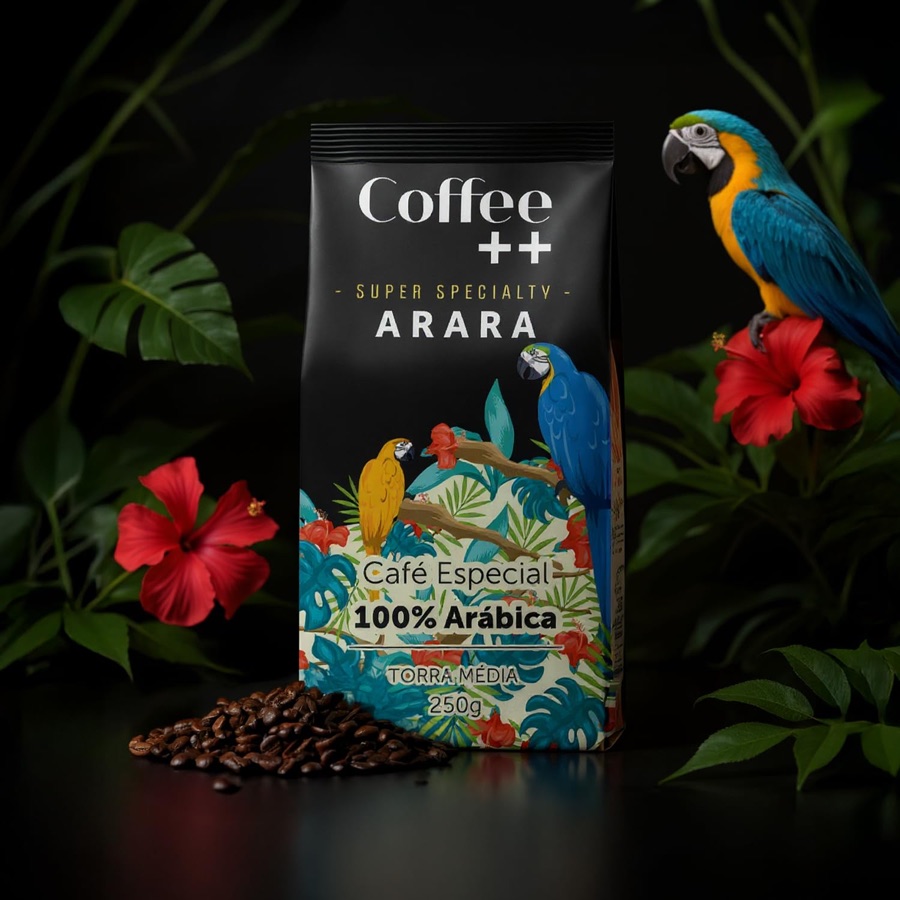 Coffee Mais │Café Super Especial ARARA em Grãos │100% Arábica │ Torra Média │250g