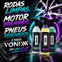 Kit Delet Vexus e Izer 500ml Vonixx Descontaminação de Rodas