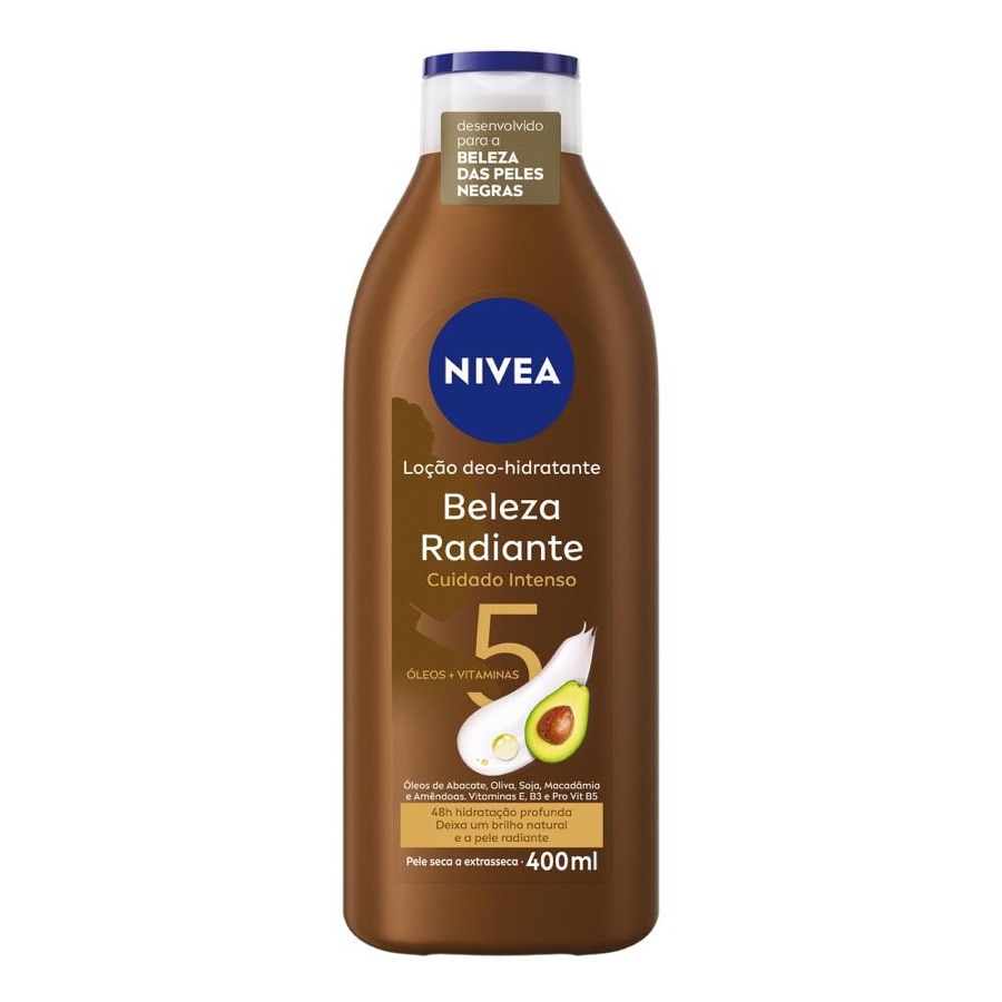 Loção Hidratante Desodorante NIVEA, para Peles Negras, 400ml
