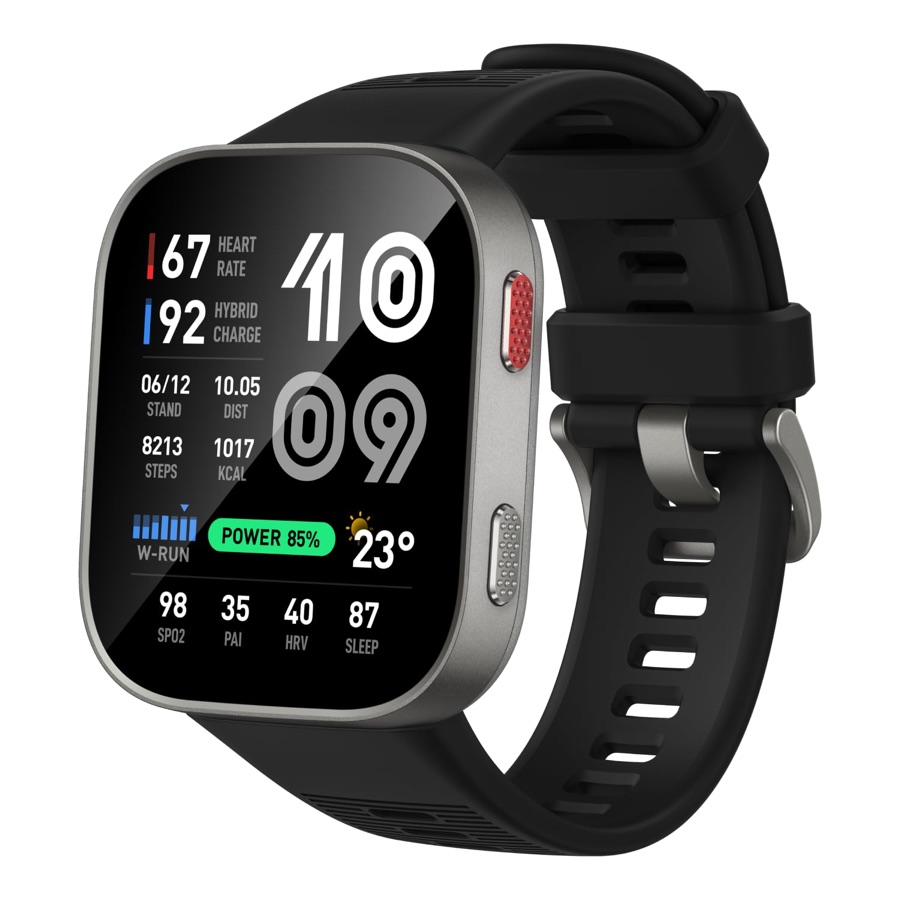 Amazfit Bip max Smart Watch 2.07" AMOLED Display, 50mm, 20-Day Battery, GPS, Water-Resistant, 4GB Storage, Offline Maps, 150+ Sports, iOS/An