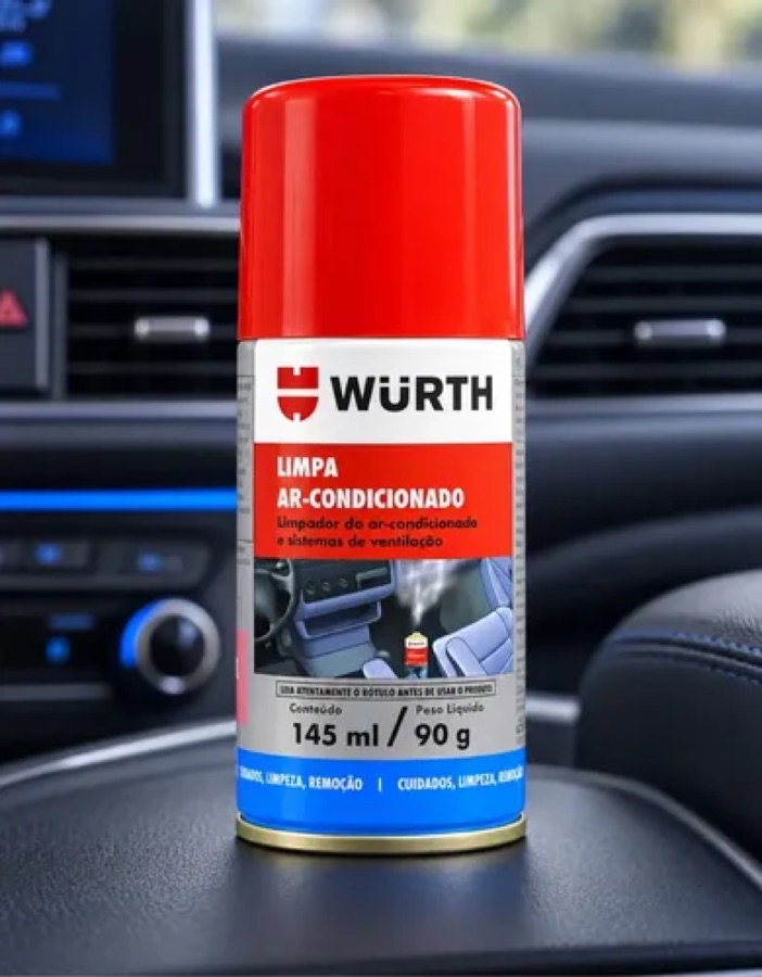 Limpa E Higieniza Ar Condicionado Automotivo Wurth 145ml 90g Carro Nov