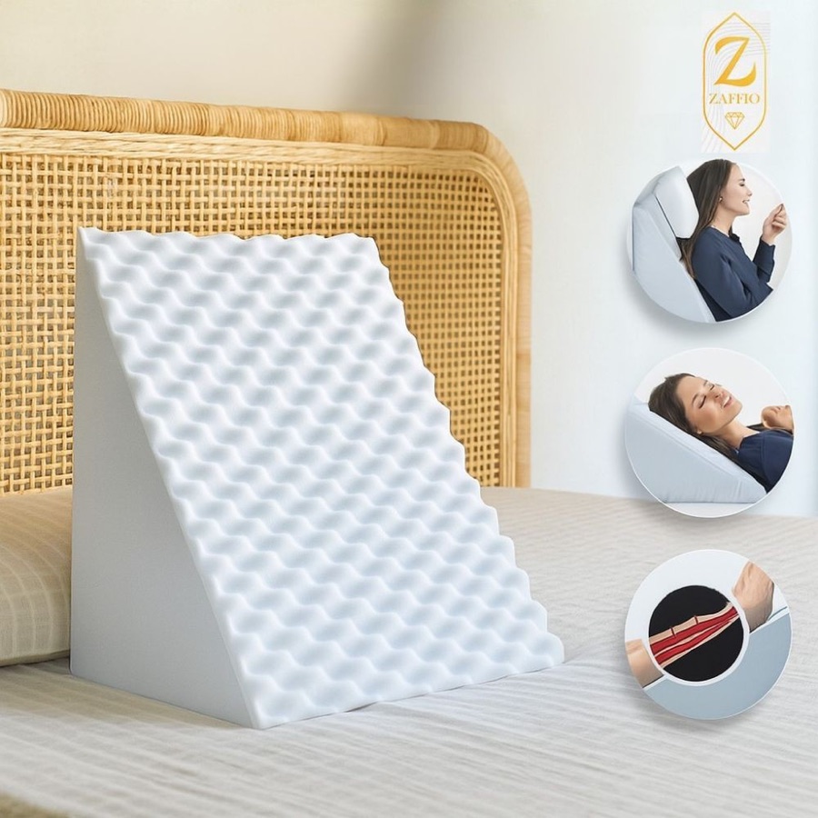 Travesseiro Encosto Triangular Repouso Leitura Encosto Anatômico Pós Cirúrgico