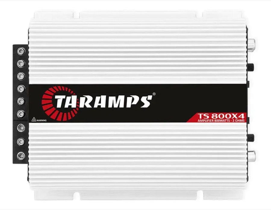 Módulo Amplificador Taramps TS800x4 de 800W para Som Automotivo