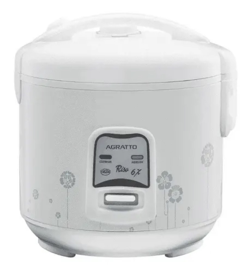 Panela Elétrica De Arroz Riso Pa6x Agratto Cor Branco Frequência 60 Hz