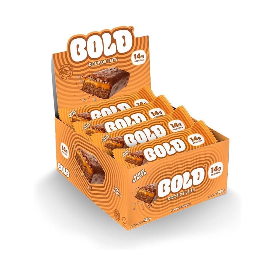 Bold Barra de Proteína Doce de Leite 40g (12 Unidades)