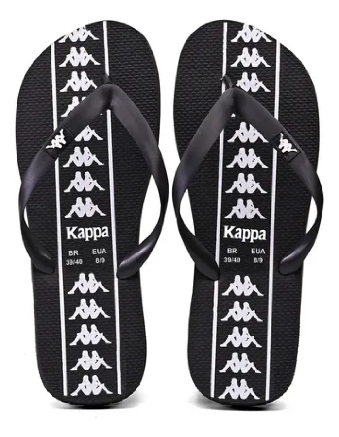Chinelo Kappa Beach Adulto Unissex Em Borracha