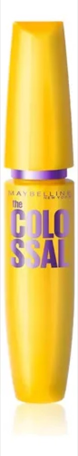 Máscara de Cílios Lavável, Longa Duração, 9x Mais Volume e Definição, Não Empelota, Cor Preto, The Colossal Volum' Express Maybelline NY, 8m