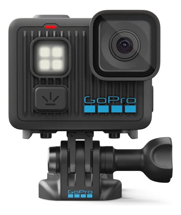 GoPro LIT HERO - Câmera de Ação Compacta à Prova d'água com Luz Integrada, Vídeo 4K60 Ultra HD, Foto de 12 MP, Tela Sensível ao toque, Estab