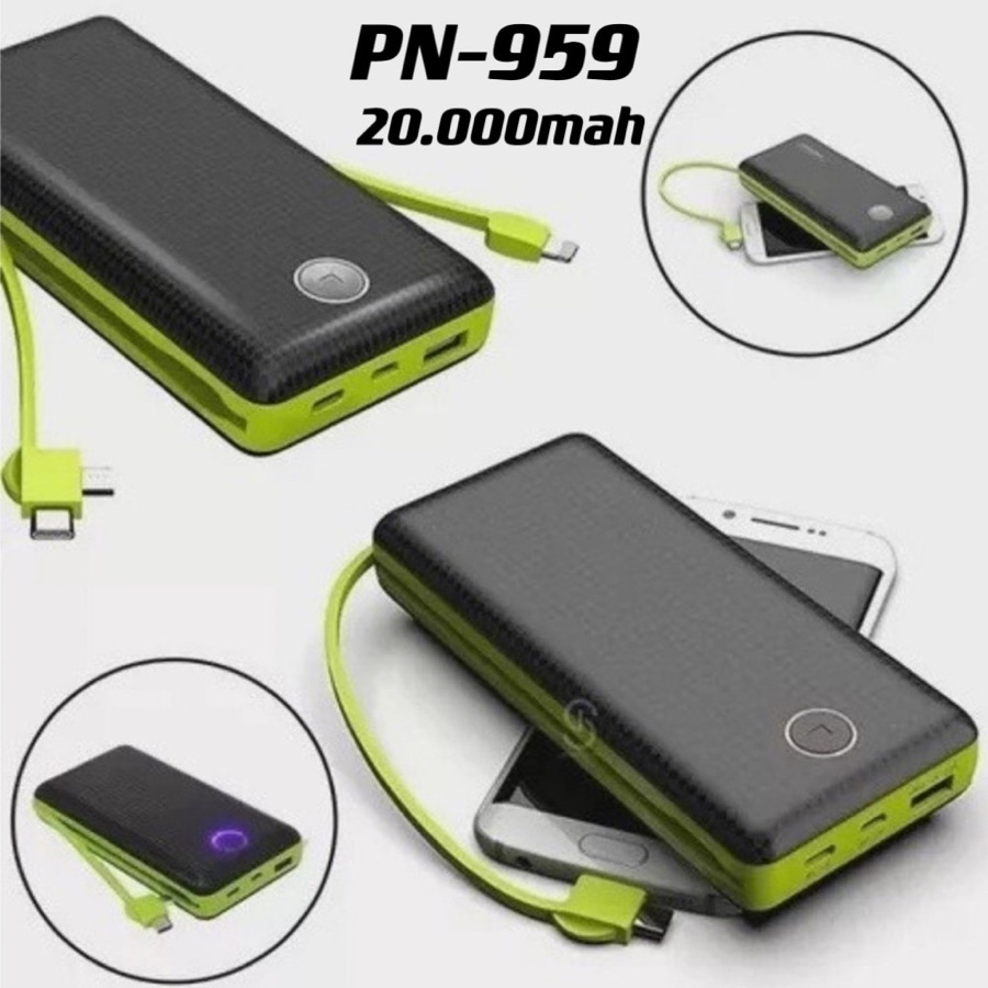 Carregador Portátil Bateria Power Bank 20000mah PN-959