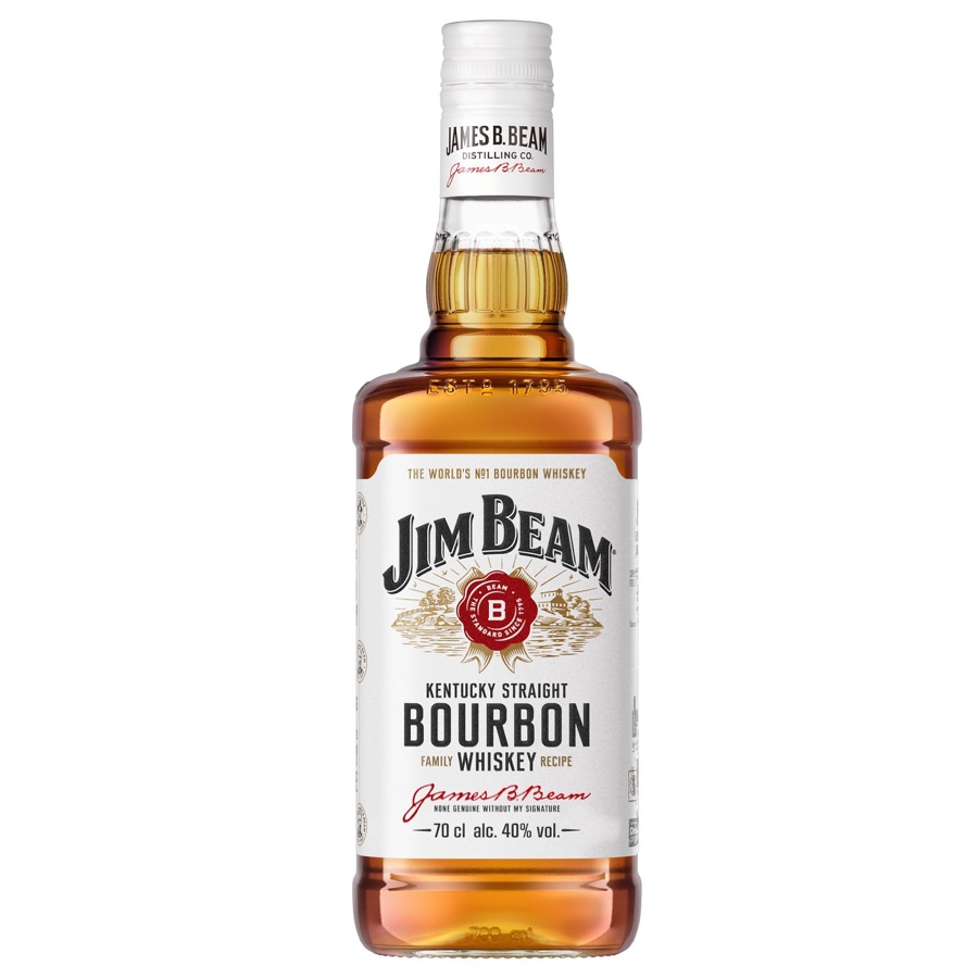 Bourbon Whiskey Jim Beam White 1L