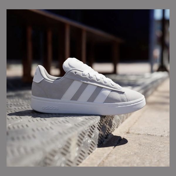 Tênis Masculino Grand Court Alpha 00s adidas Grey Two / Cloud White / Grey Two Liso 39 Br