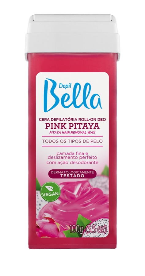 Depil Bella - Cera Depilatória Refil Roll On Pink Pitaya Deo 100g