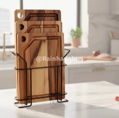 Kit 3 Tábuas para Corte de Carnes Legumes com Suporte Para Dia a Dia Pratico e Compacto - Stolf