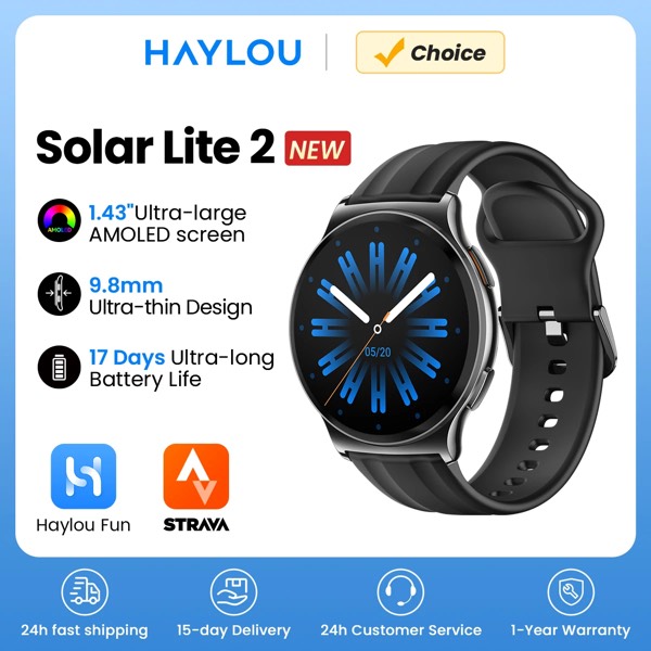 HAYLOU Solar Lite 2 Smartwatch 1.43