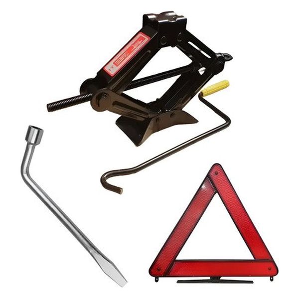 Kit Macaco 1t Sanfona+ Triângulo Sinalizaçao + Chave Roda 17