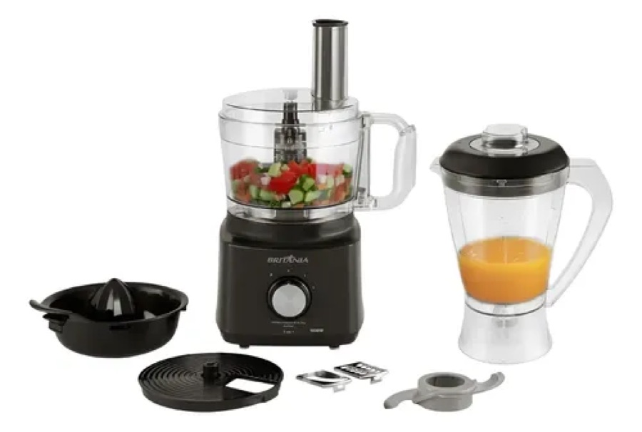 Multiprocessador Britânia Preto All In One Preto 110v