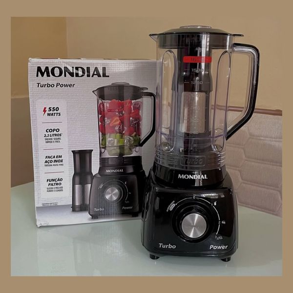 Liquidificador Turbo Power Mondial 550W - L-99 FB