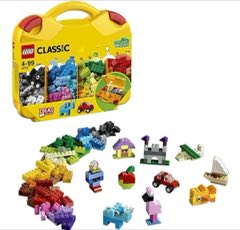 LEGO Classic Maleta da Criatividade 10713; Brinquedo criativo para montar e imaginar; Maleta com peças coloridas para criar bichinhos, super