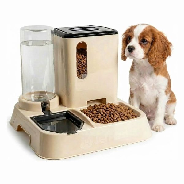 Comedouro e Bebedouro Automático para Gatos e Cães Premium 1L Jelplast